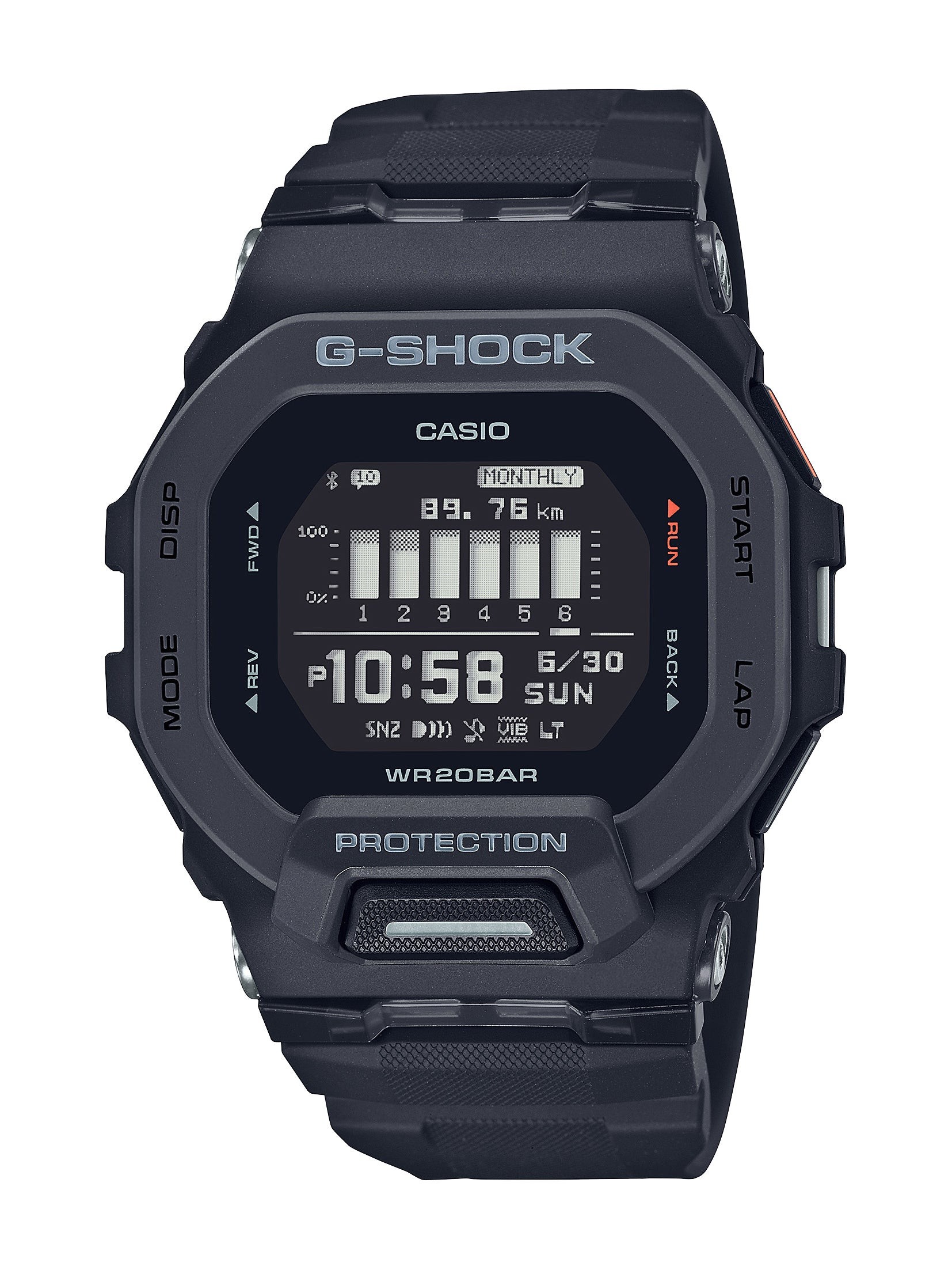 Mens G-Shock MOVE Sport Link Digital Watch Black