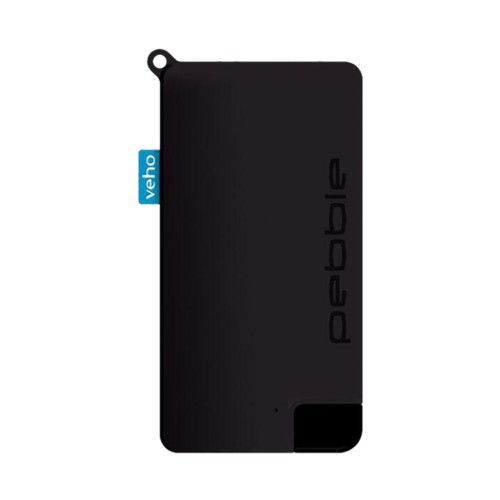 Veho Pokket Micro Size Keyring Power Bank, Black, 1,000mAh