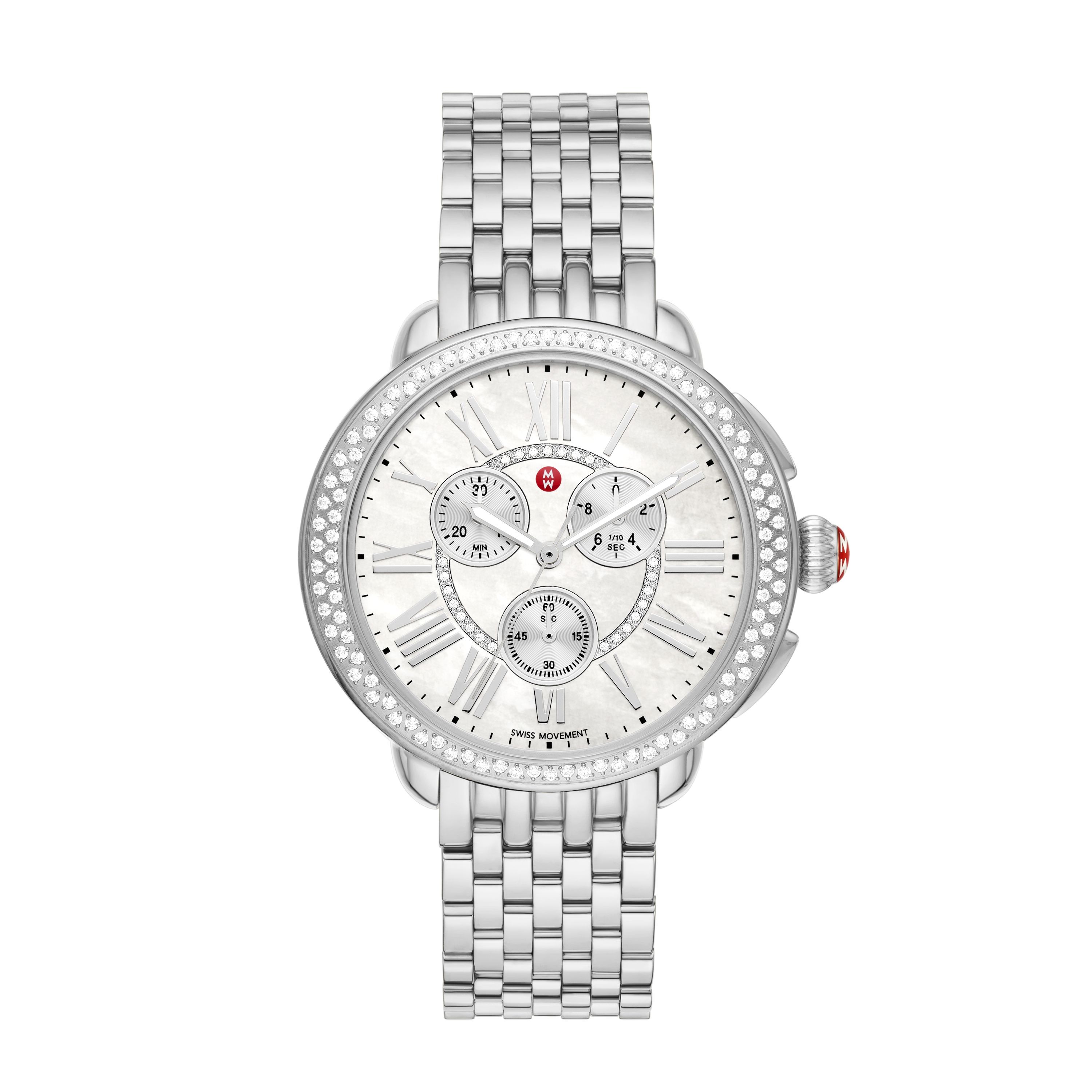 Serein Stainless Steel Diamond Watch