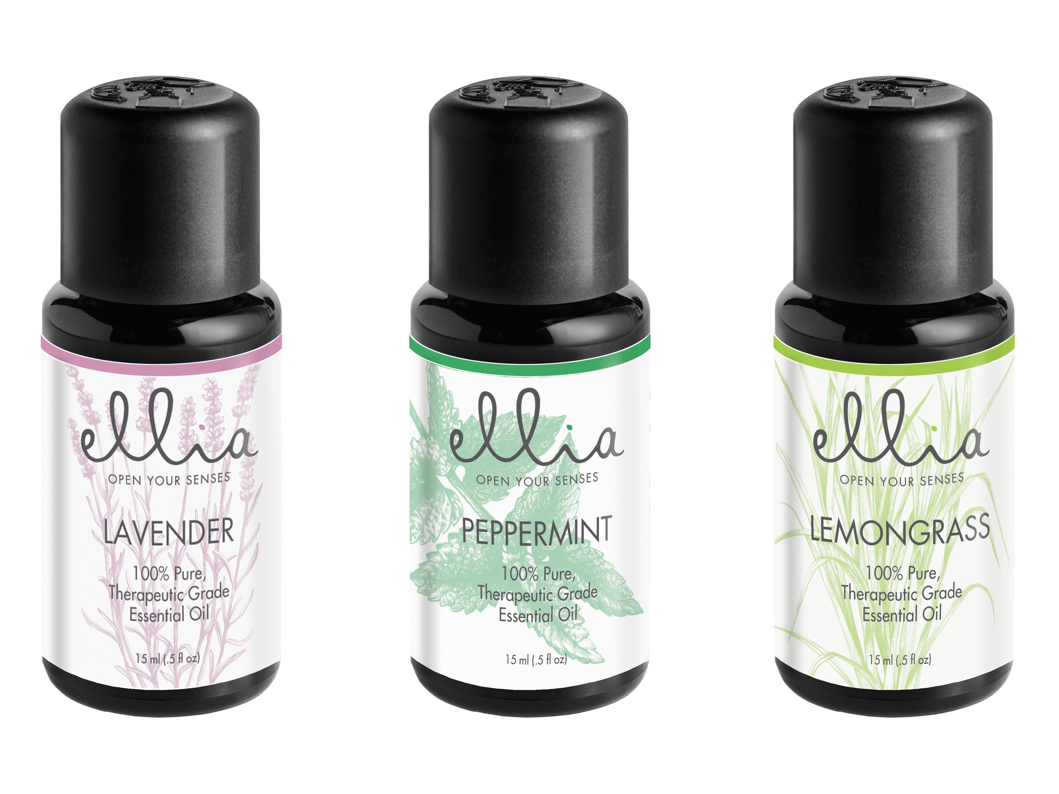 Essential Oil 3-Pack: Lavender Peppermint & Lemongrass