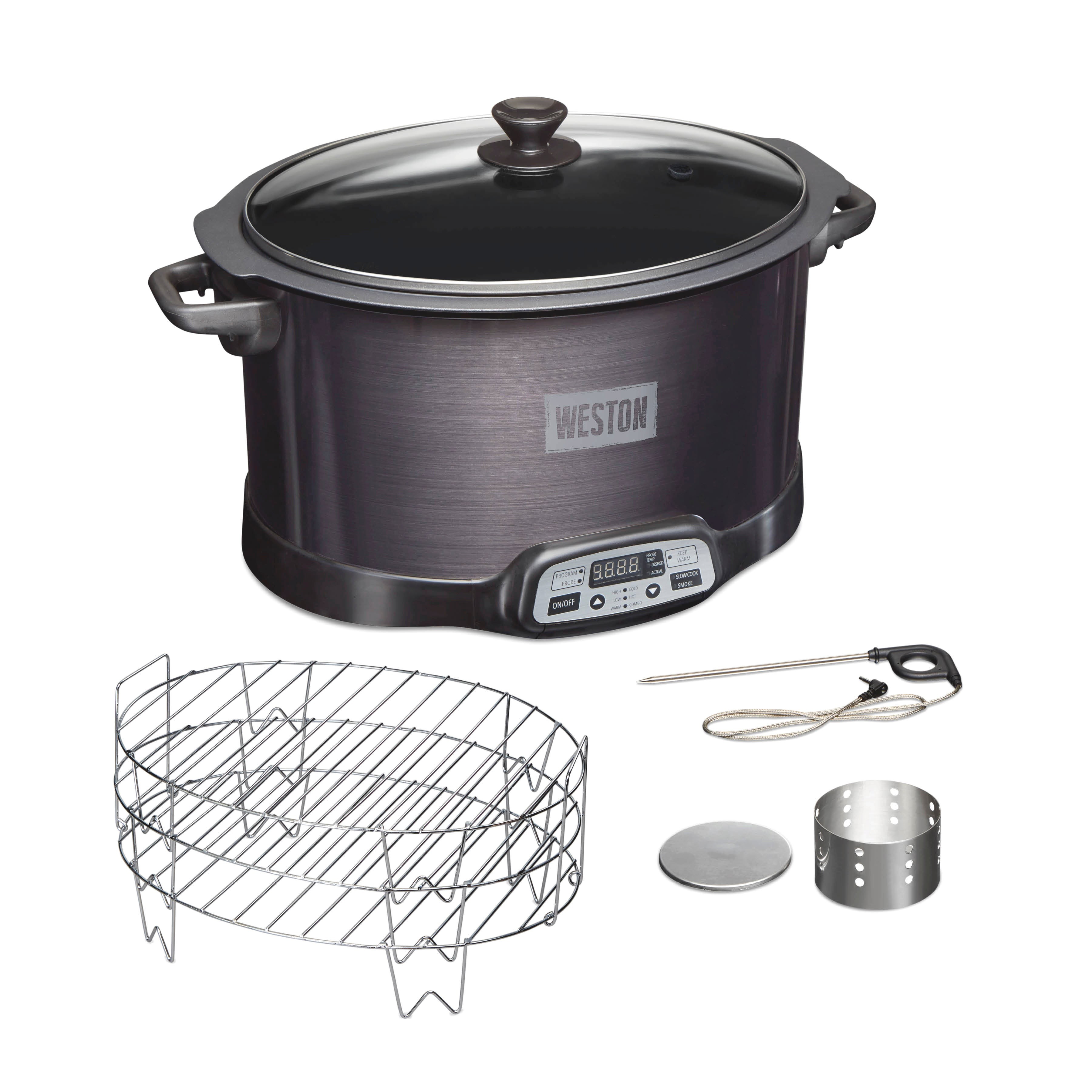 6qt Digital Slow Cooker w/ Smoker & Party Dipper