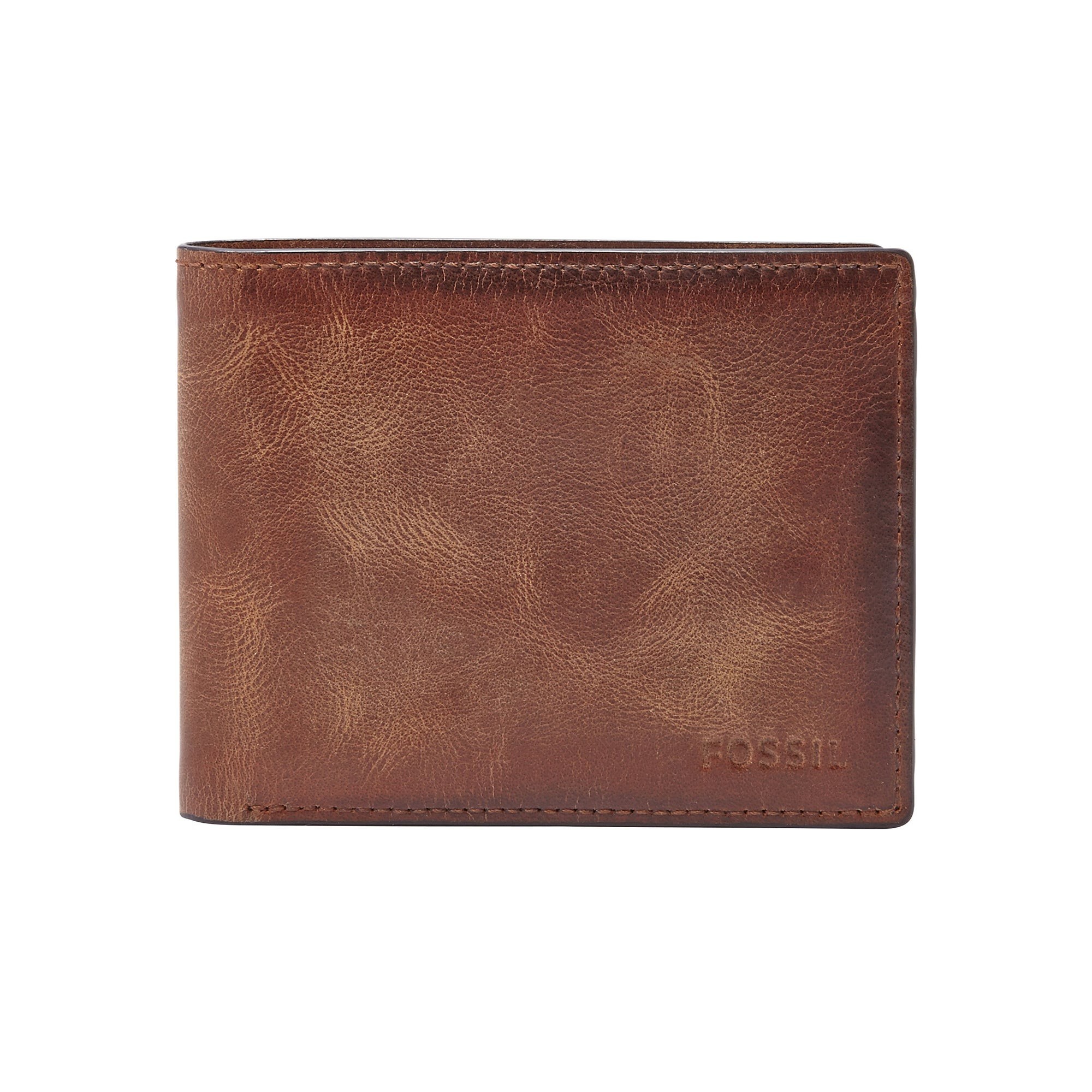 Derrick Flip ID Bifold Wallet Brown