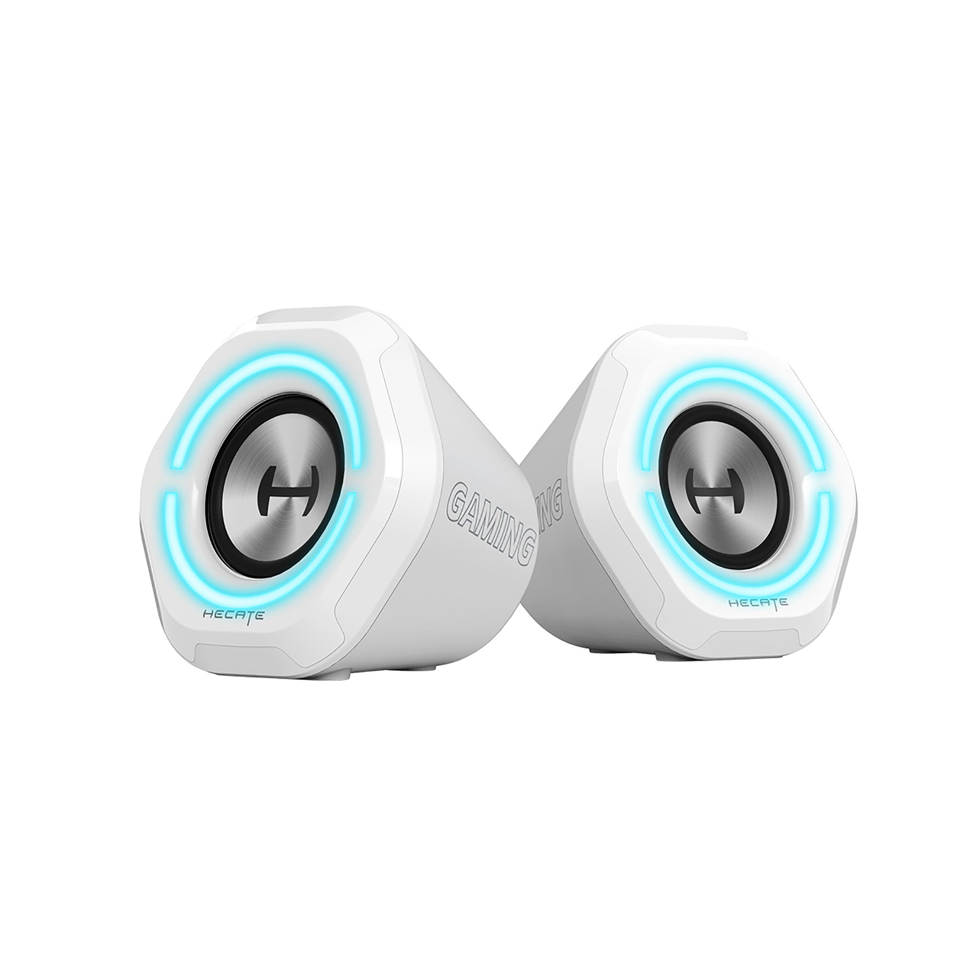 G1000 2.0 RGB Bluetooth Gaming Speakers - Set of 2 White