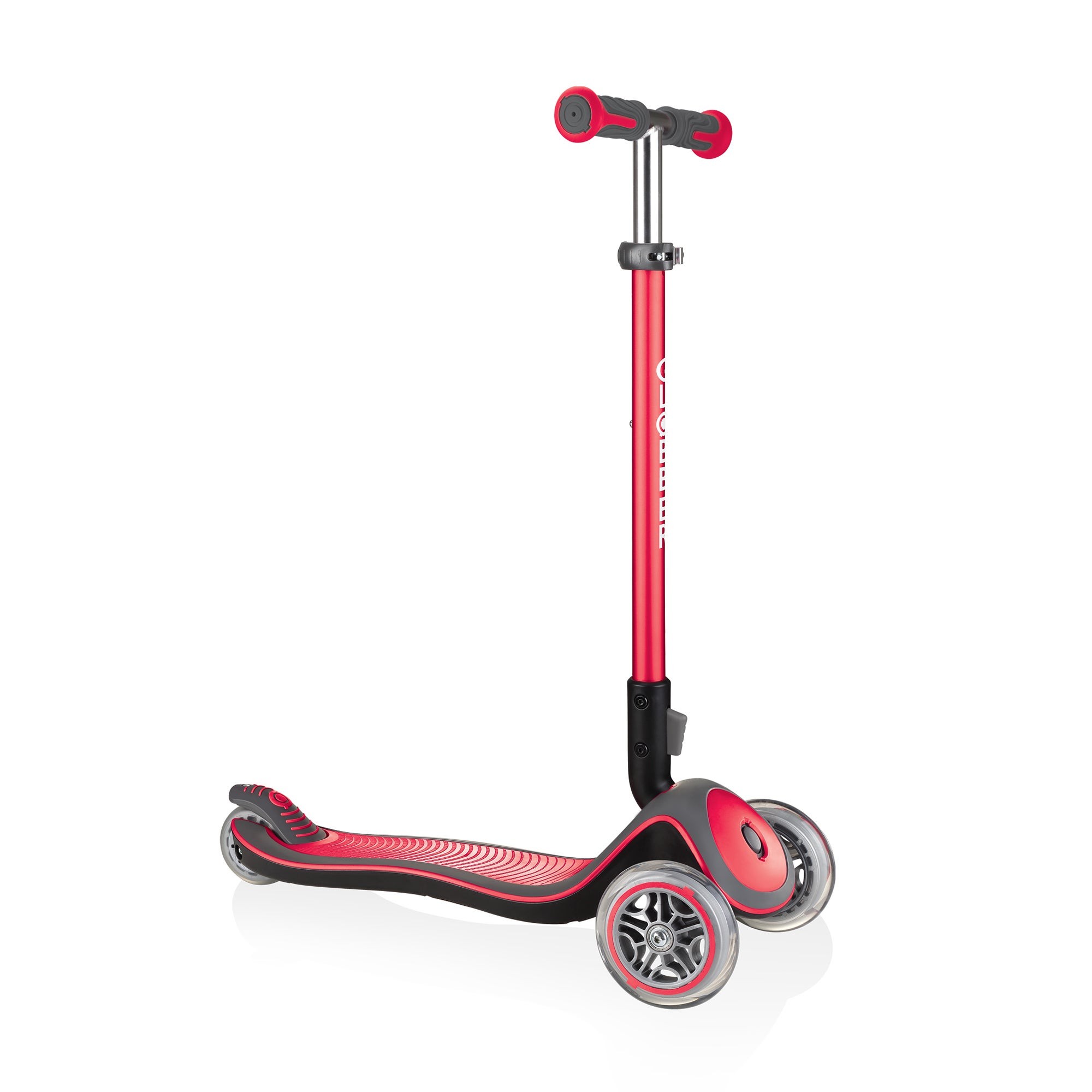 Elite Deluxe Foldable 3-Wheel Youth Scooter Red