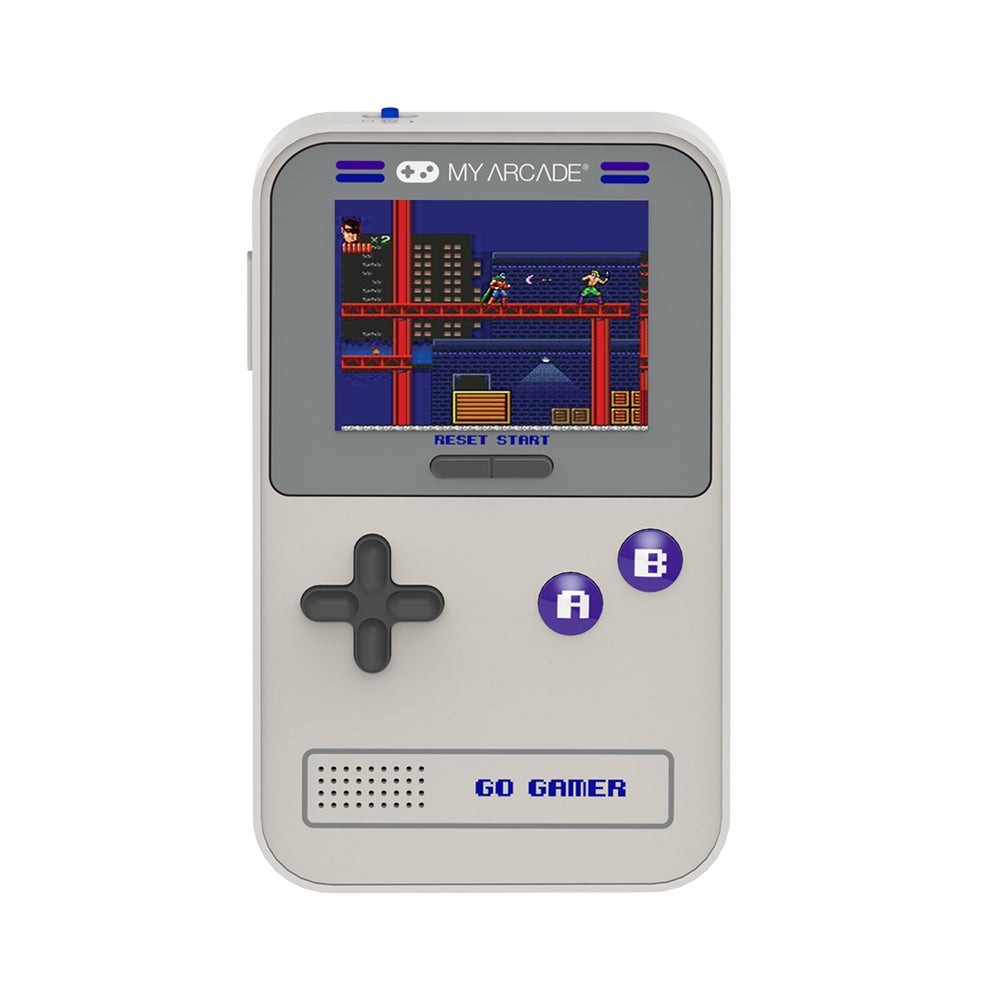 Go Gamer Classic Handheld Gaming System Gray/Purple