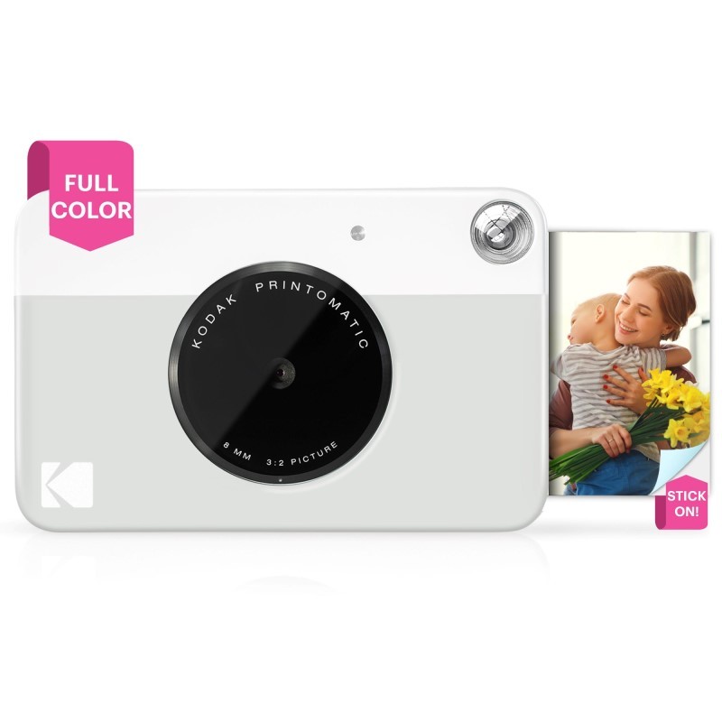 Printomatic Instant Print Camera - Prints on Zink 2x3" Photo Paper - Gray