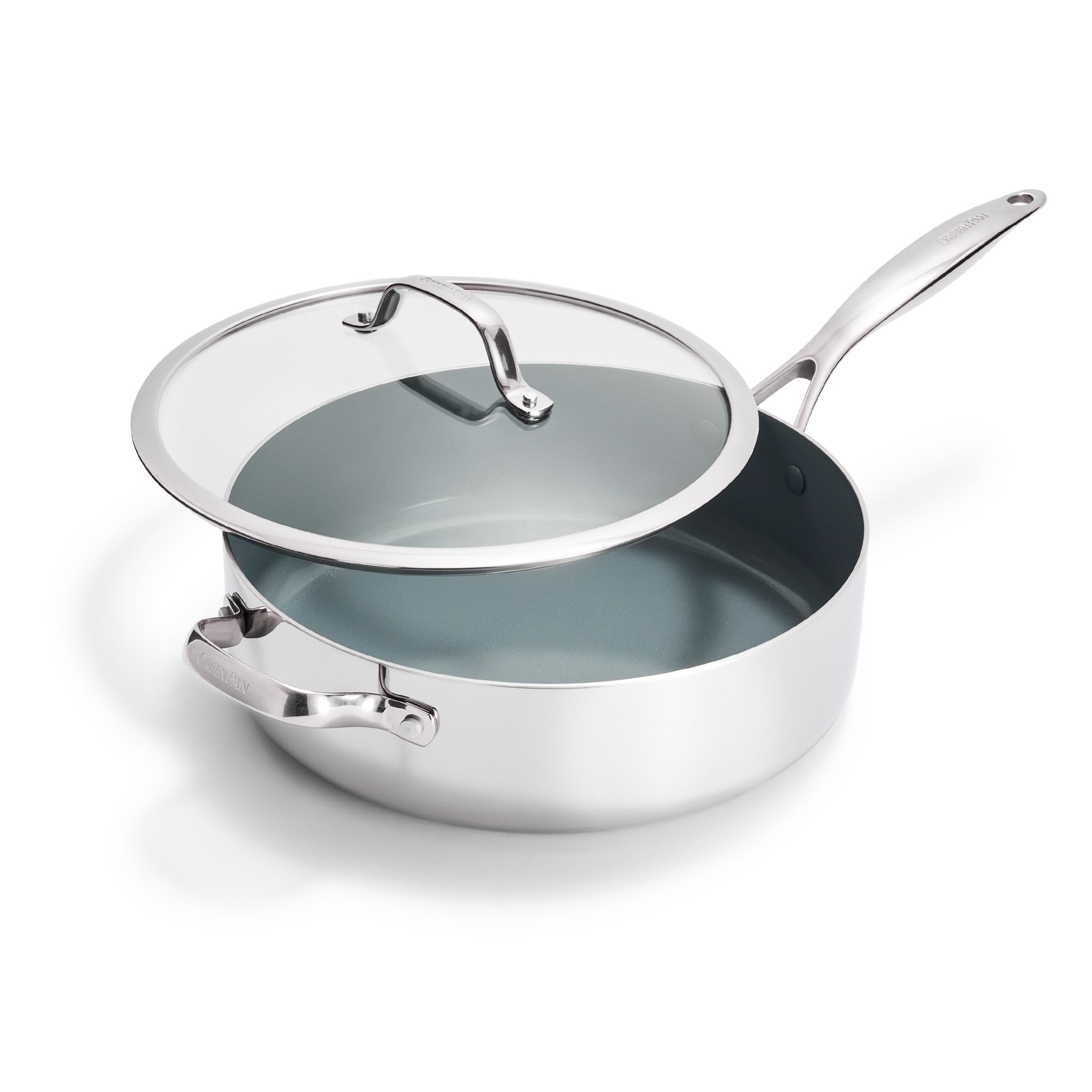 Valencia Pro 5qt Stainless Steel Nonstick Saute Pan w/ Lid