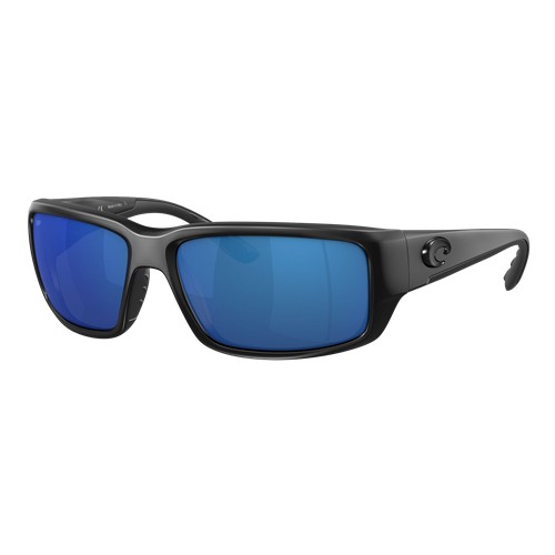 Costa Fantail Sunglasses Blackout/Blue Mirror 580P, Size 59 frame