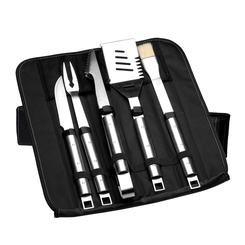 6 - Piece Essentials 1810 SS BBQ Set and Folding Bag - (Cubo)