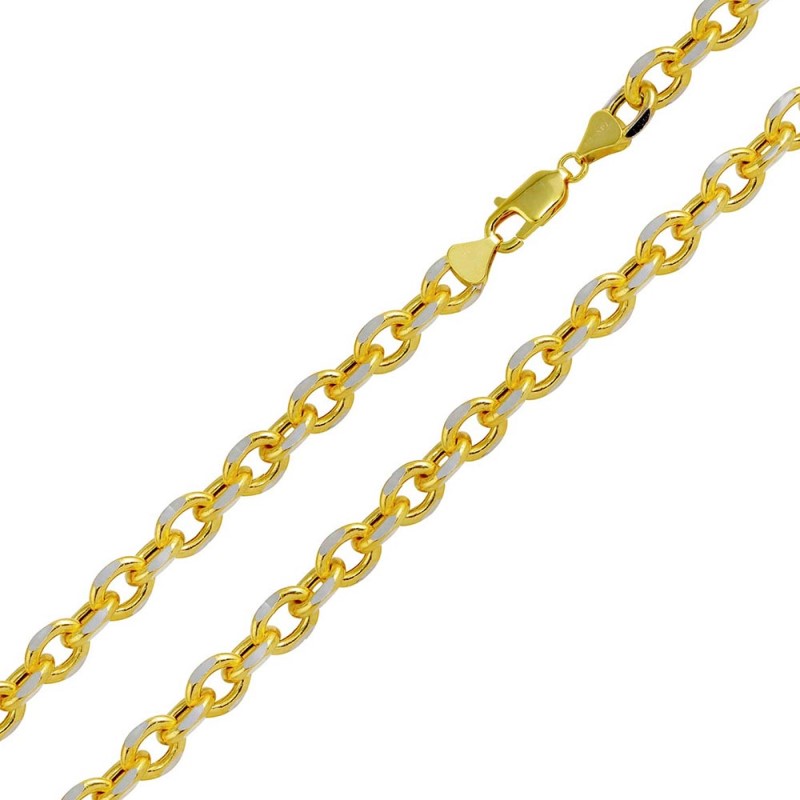 Gold Plated DC Link Chain - (Sterling Silver)