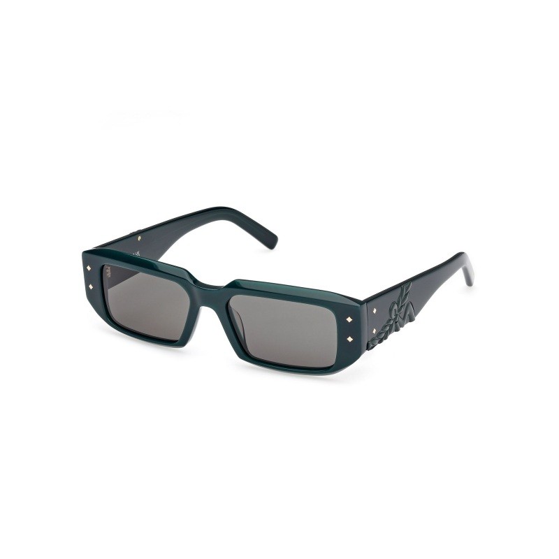 Green Geometric Sunglasses