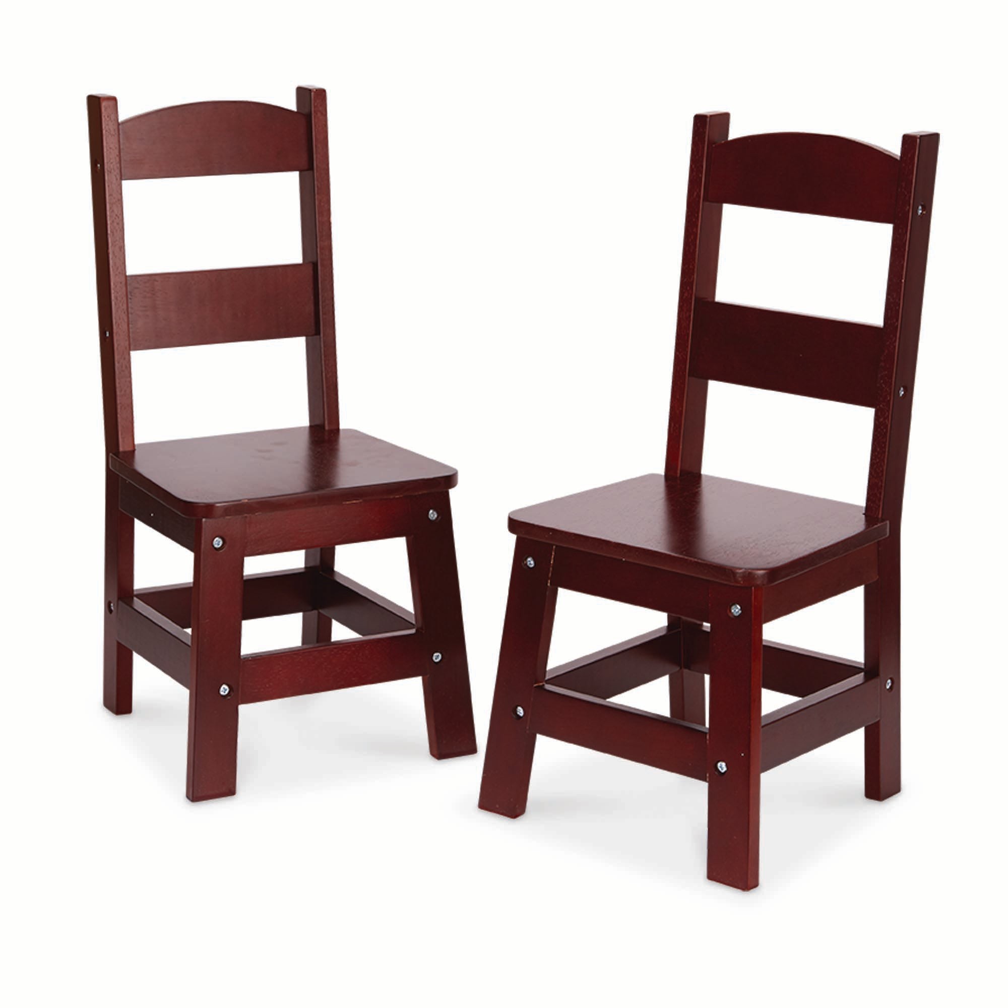 Wooden Chair Pair Espresso - Ages 3-8 Years