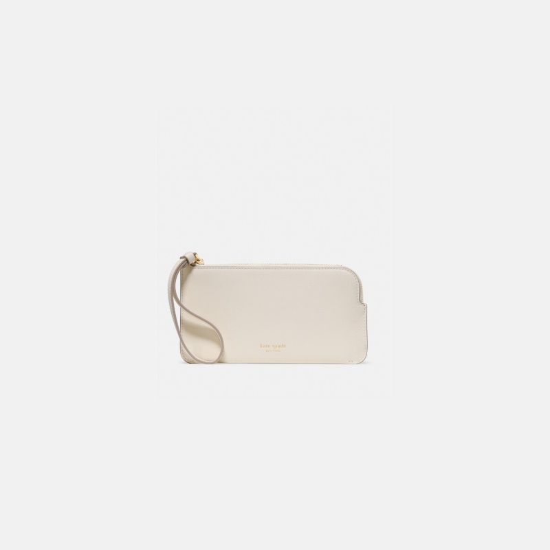 Zippy Small Wristlet Cashew Milk