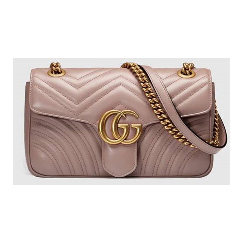 GG Marmont Small Matelasse Shoulder Bag - (Dusty Pink)