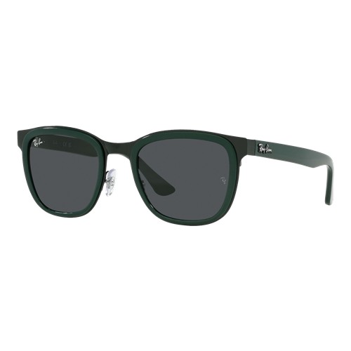 Ray-Ban Clyde Sunglasses Green On Black/Dark Grey Classic, Size 53 Frame