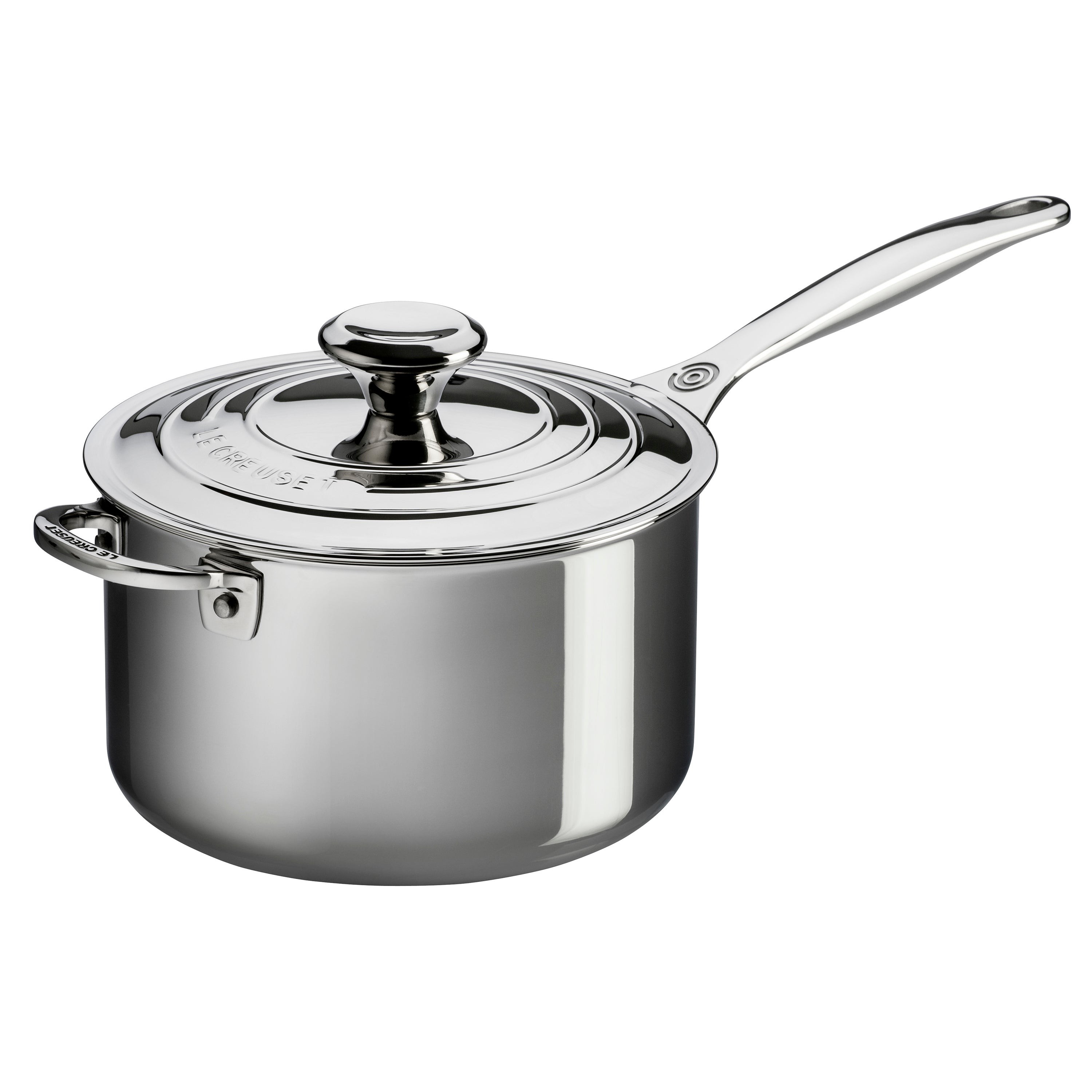 4qt Stainless Steel Saucepan w/ Lid and Helper Handle