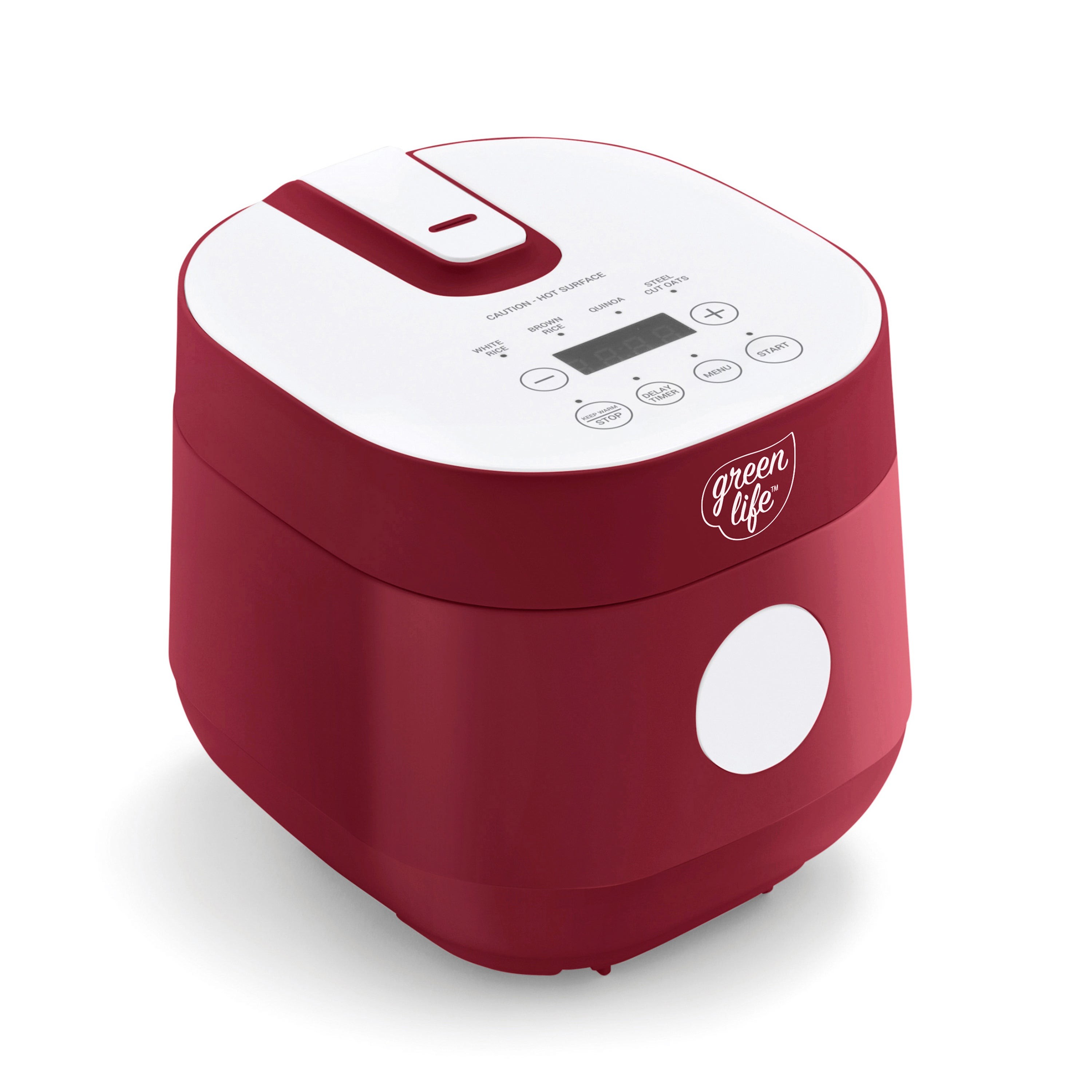 Go Grains Healthy Ceramic Rice & Grains Cooker Red