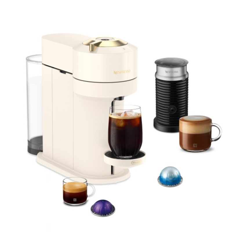 Nes Vertuo Next Aeroccino - (White Gold)