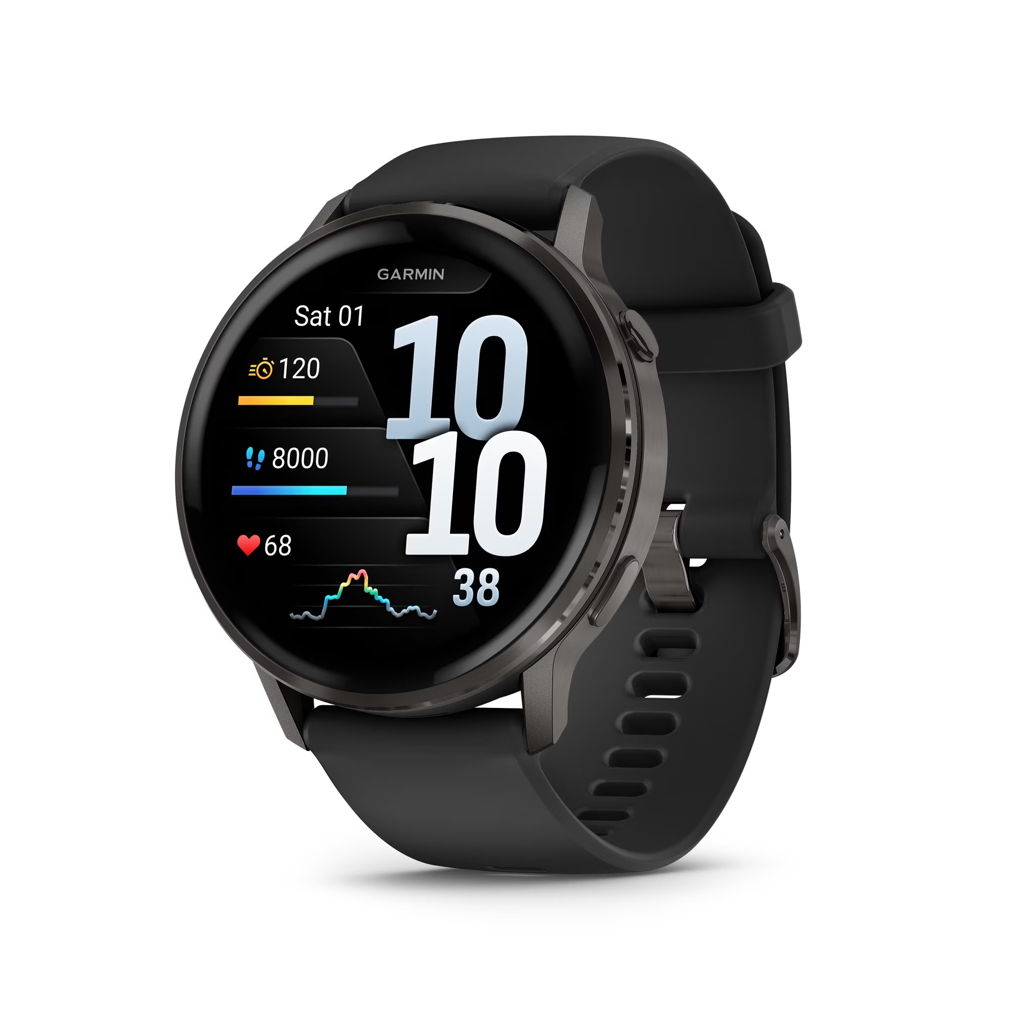 Venu 4 - 45mmBlack Silicone Band