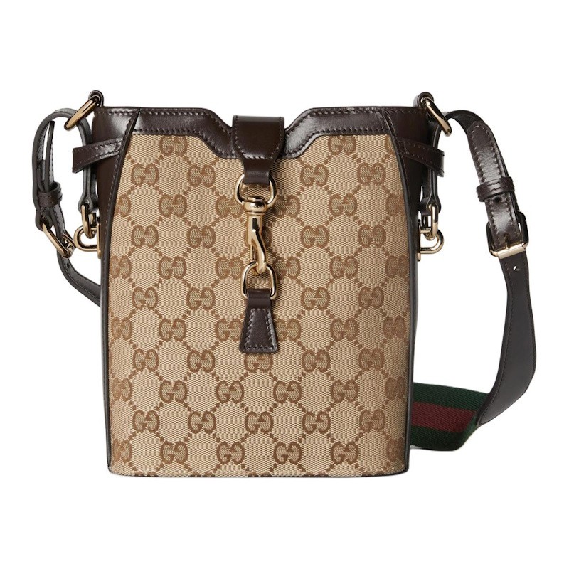 Original GG Small Bucket Bag - Beige Brown