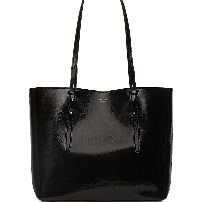 Patent Tote Bag - Black