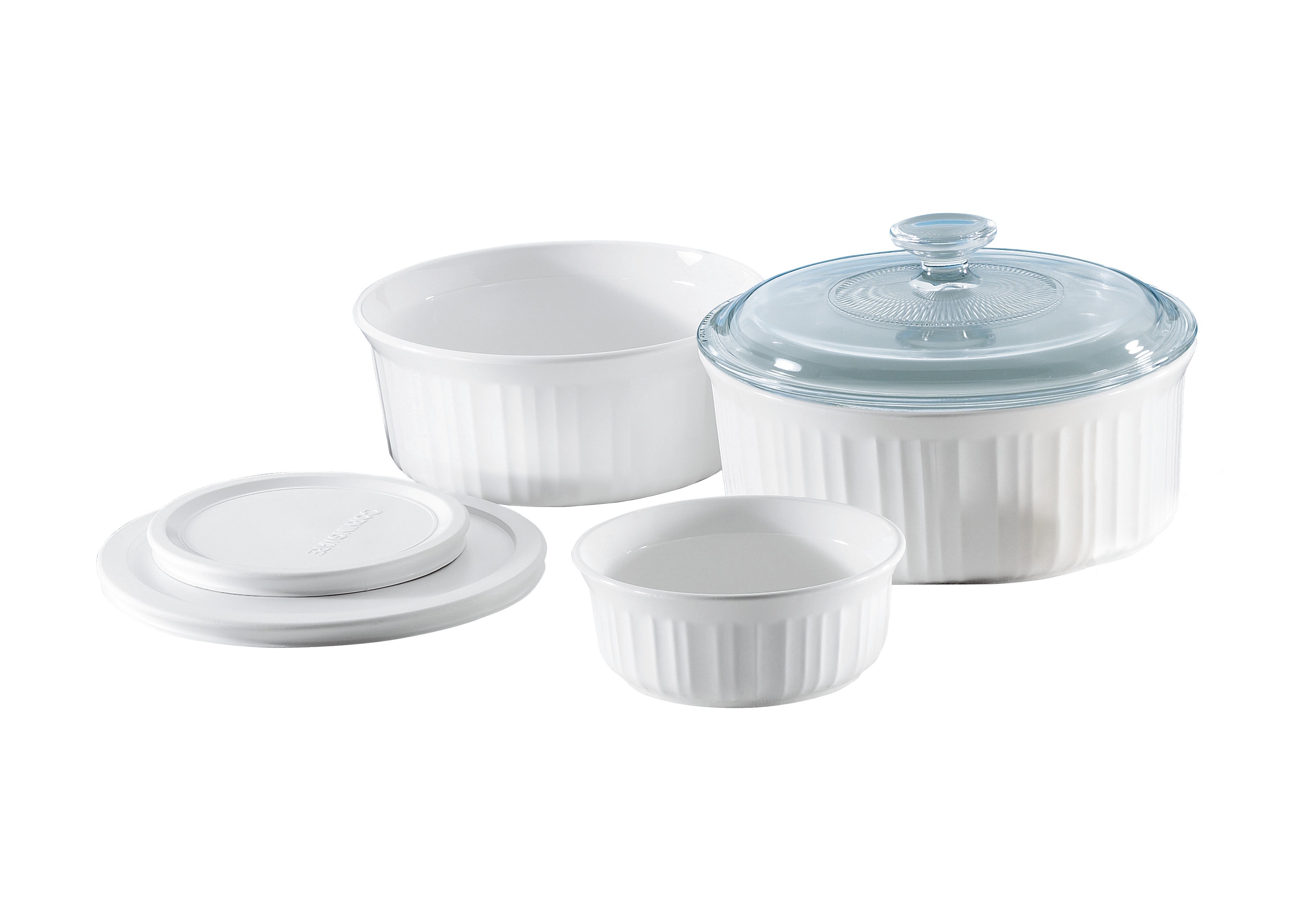 French White 6pc Bakeware Set