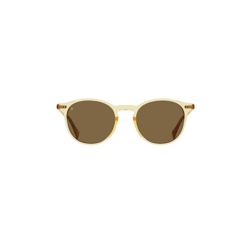 Basq Round Sunglasses Champagne Crystal