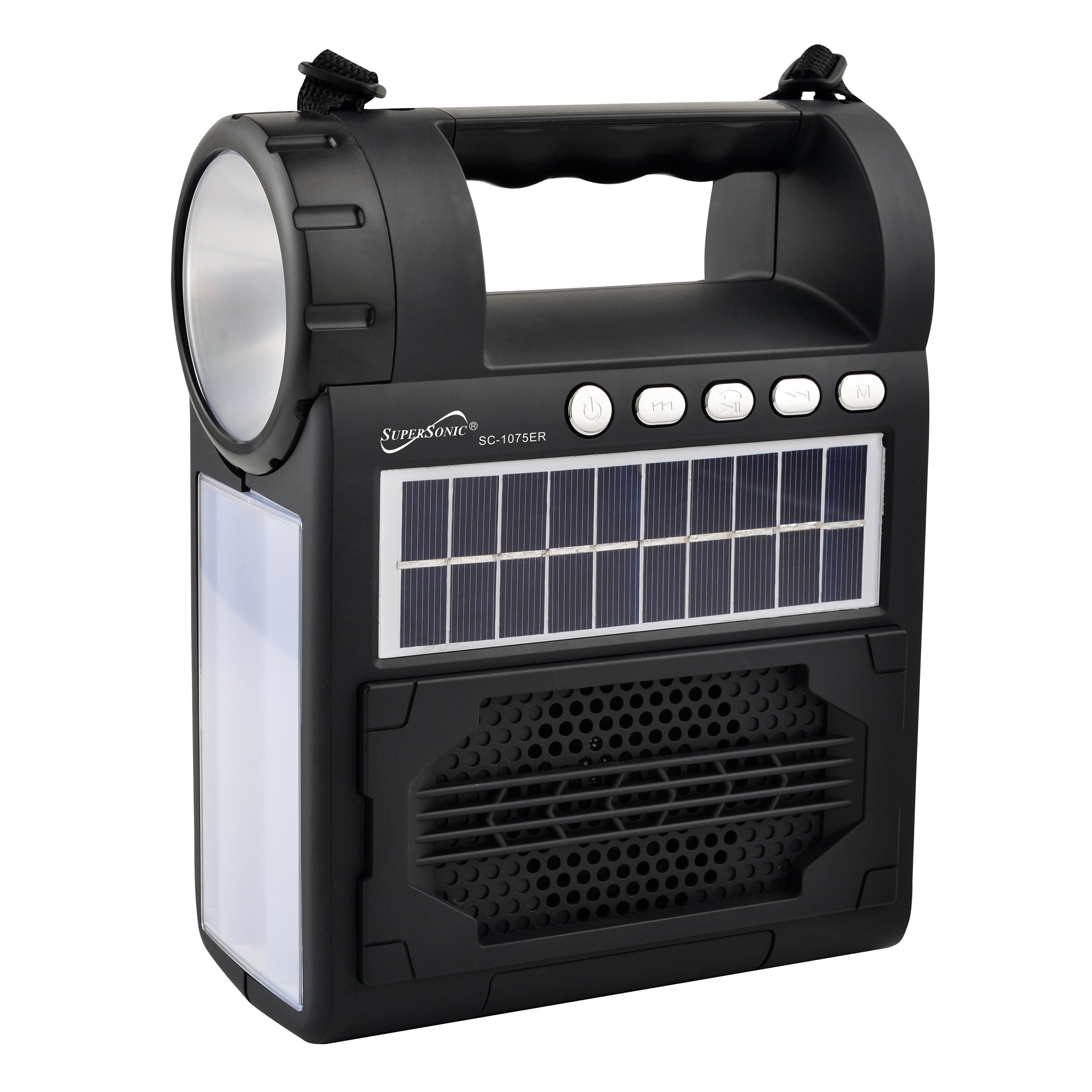 Emergency Solar Power Bluetooth Speaker w/ FM Radio Flashlight & Lantern