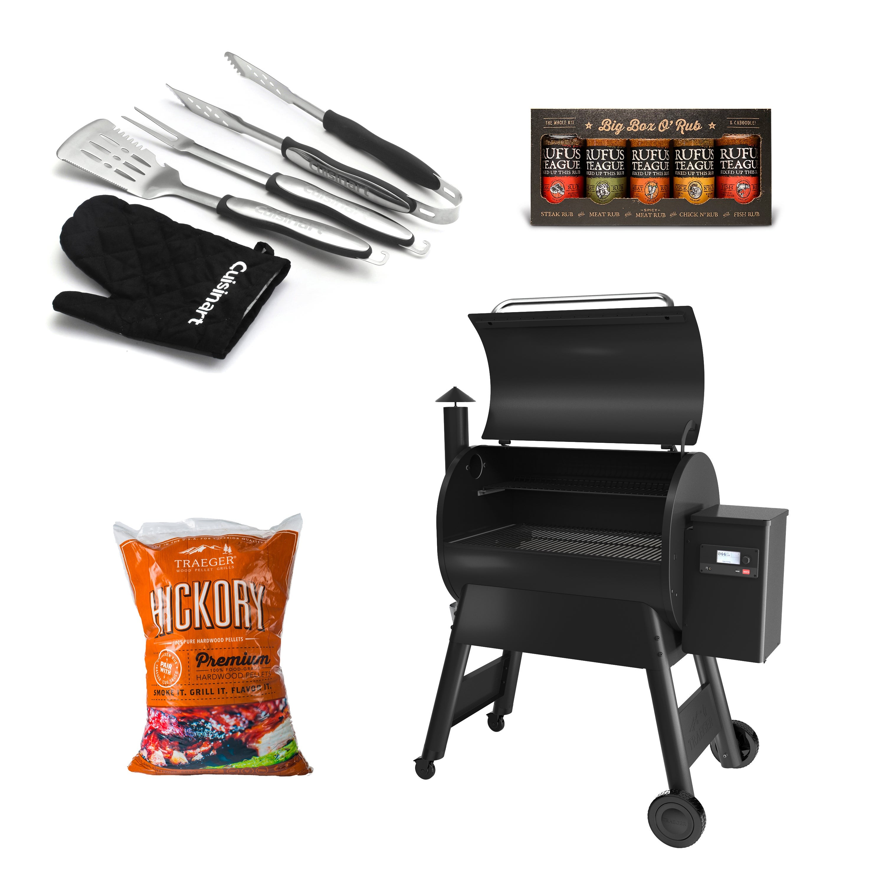 Pro 780 Smart Pellet Grill/Smoker Starter Set Black