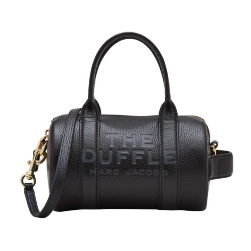 Marc Jacobs The Leather Mini Duffle Bag Black Black