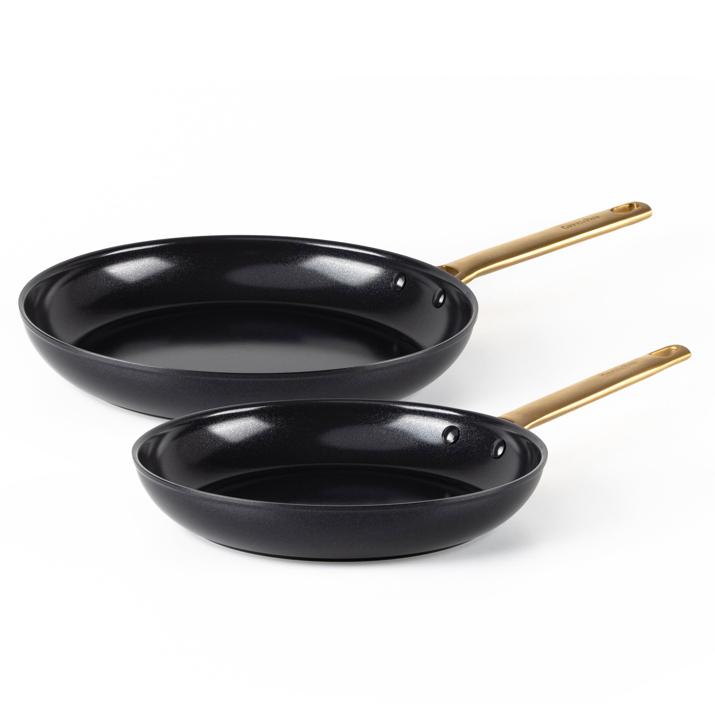 Reserve Ceramic 2pc Fry Pan Set Black