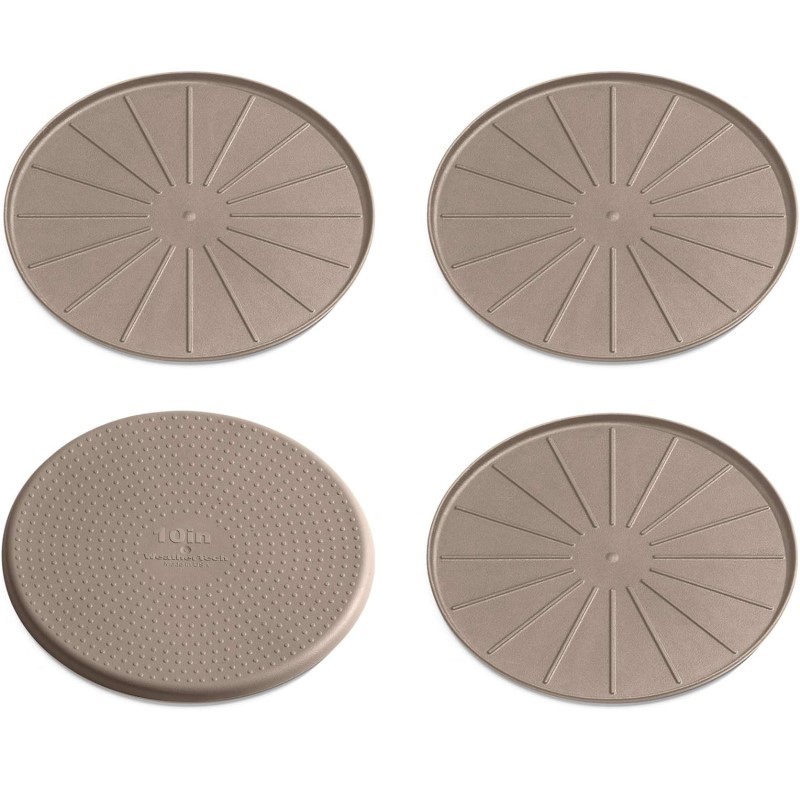 10 Inch Round Coasters Set - (Tan)