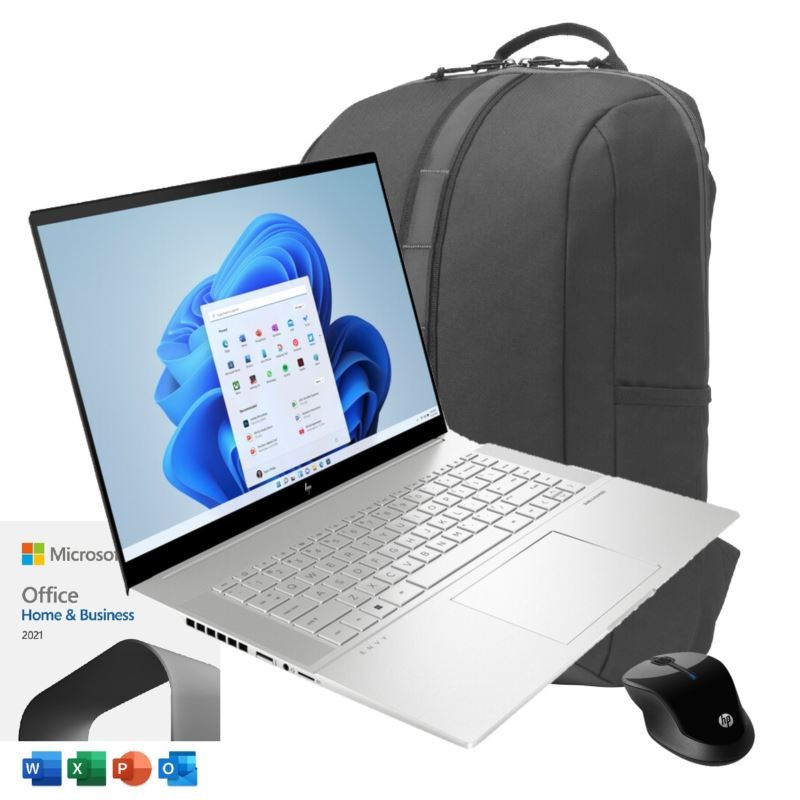 Envy Intel 16 Inch Notebook with MS Office Wireless Mouse & Backpack