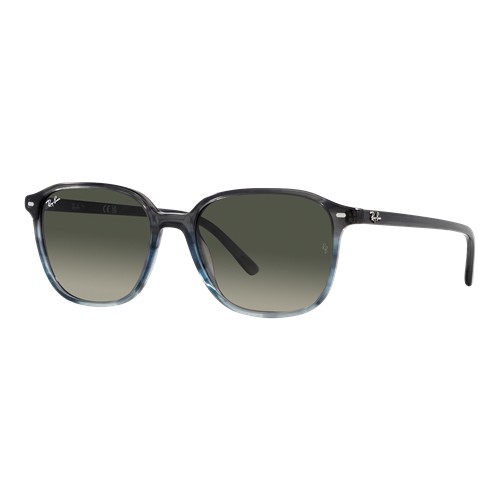 Ray-Ban Leonard Sunglasses Striped Grey & Blue/Grey Gradient, Size 53 Frame