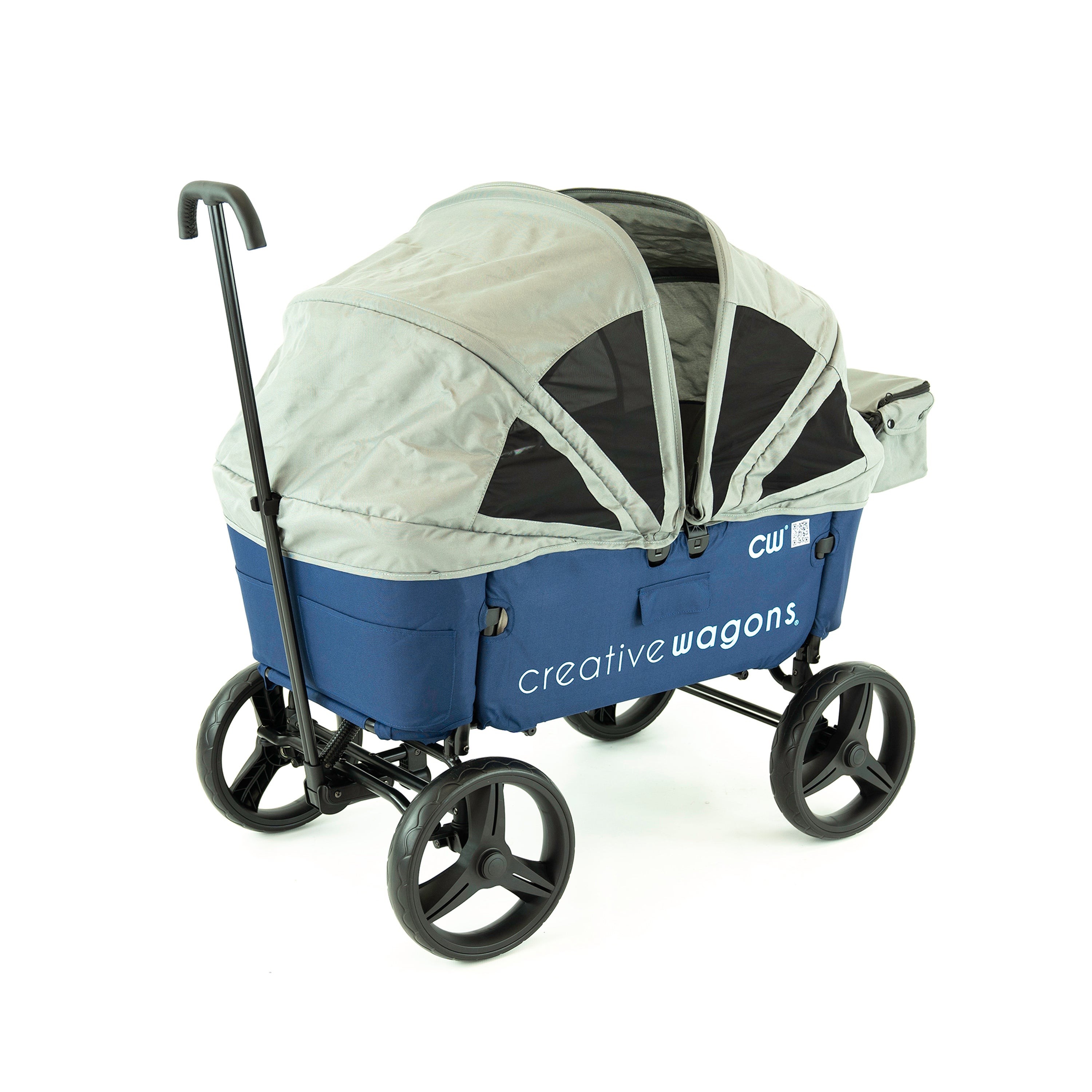 Buggy Wagon w/ Convertible Canopy Navy/Blue/Gray