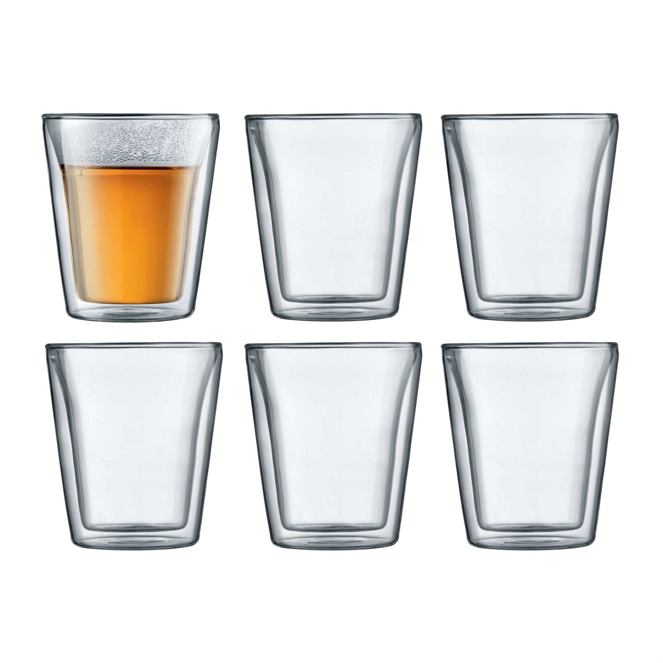 Canteen 6pc Double Wall 6oz Glasses