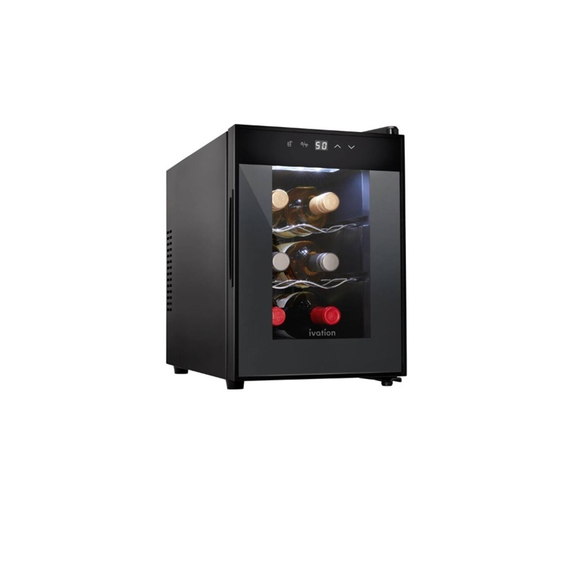 Premium 6 Bottle Horizontal Thermoelectric Wine Cooler/Chiller
