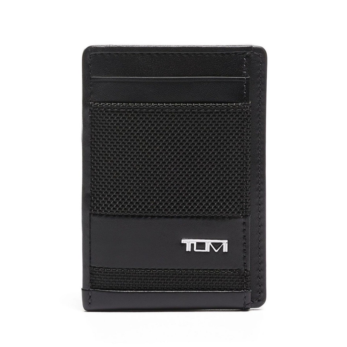 Alpha Money Clip Card Case- Black