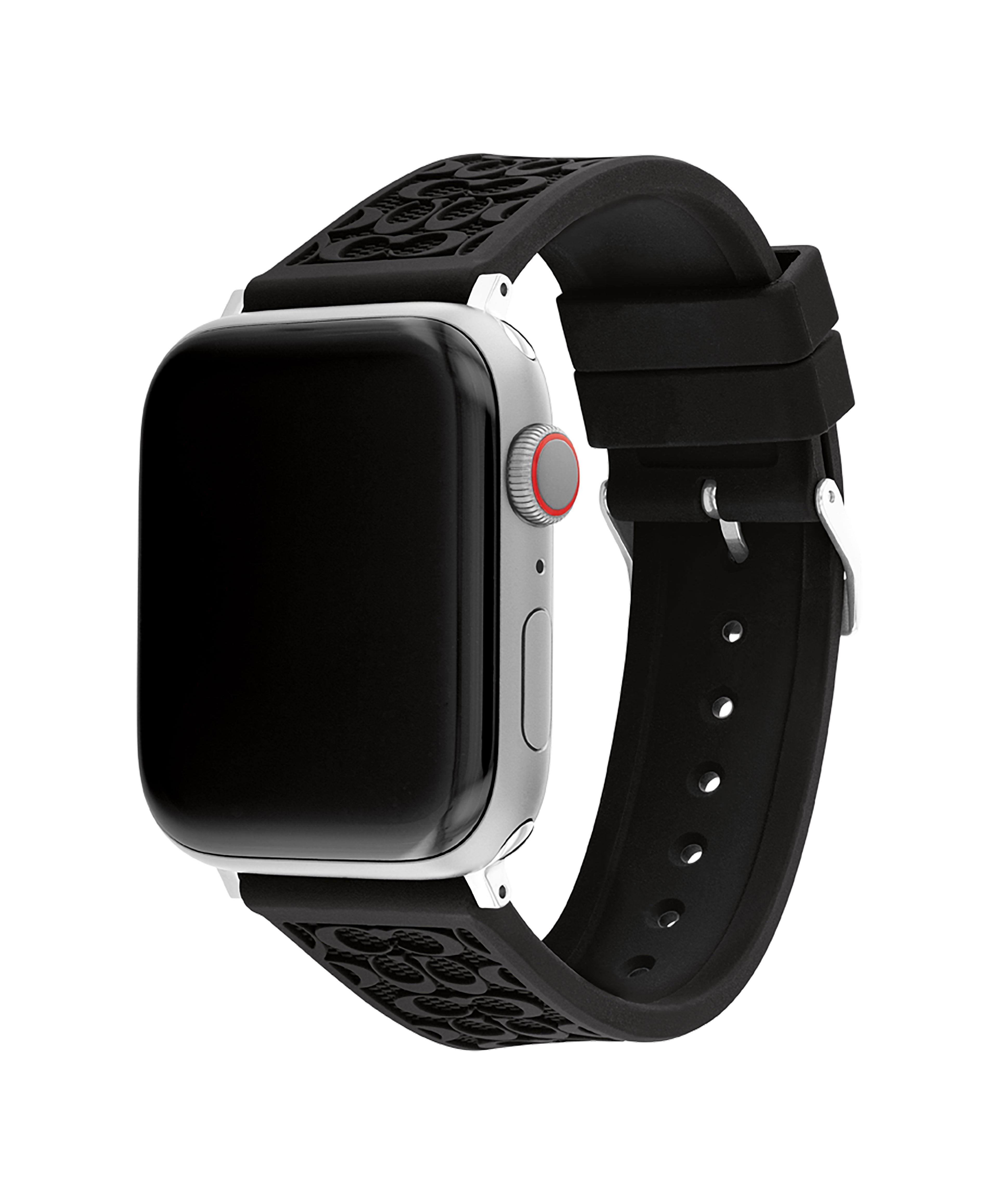 Black Rubber Apple Watch Strap w/ "C" Logos 42mm & 44mm