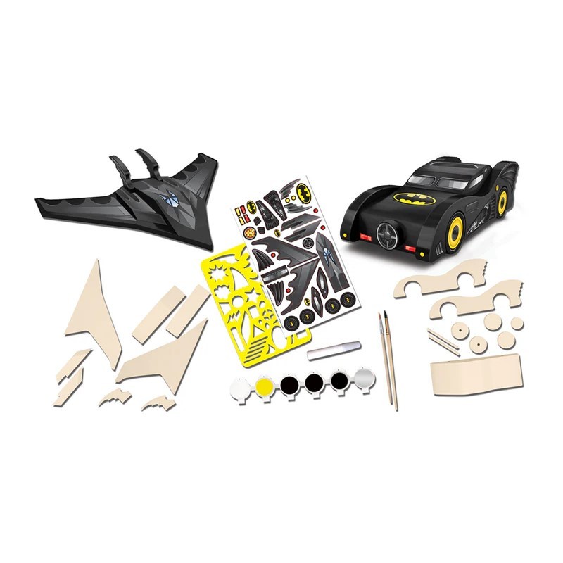 Batmobile & Batwing Buildable Wood Craft Kit