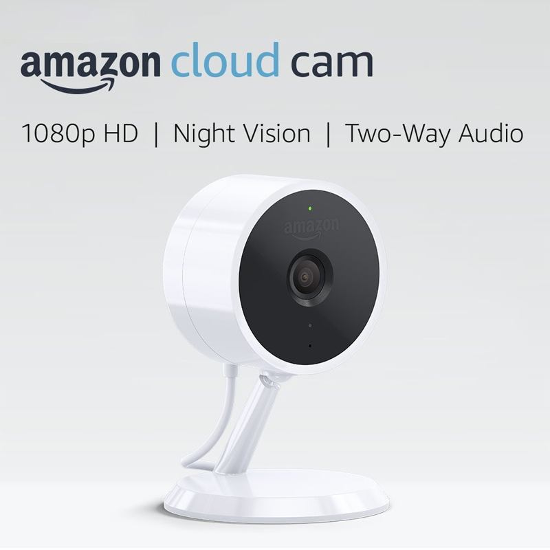 Cloud Cam Indoor Security Camera Works with Alexa - (White)