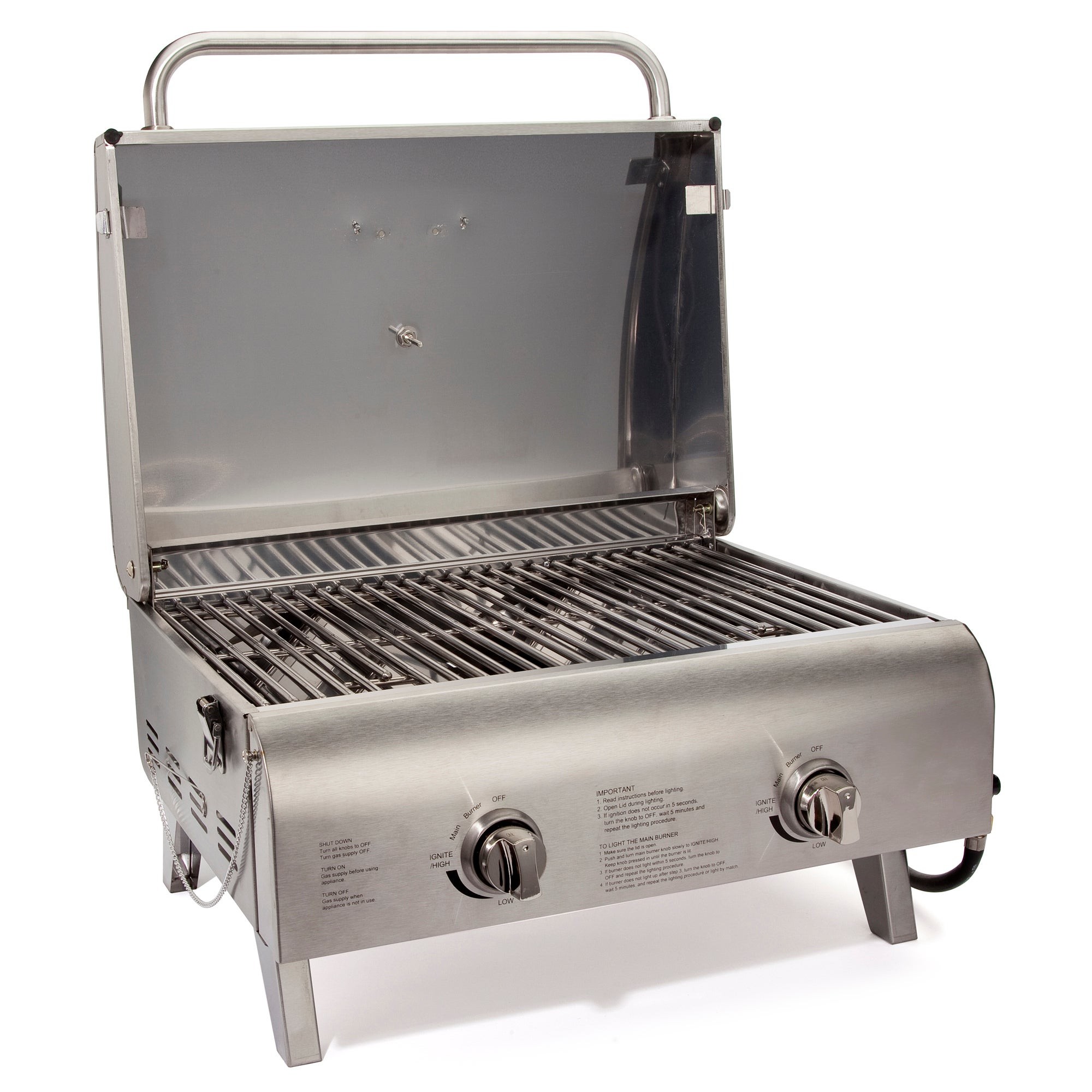 Chefs Style Stainless Tabletop Gas Grill