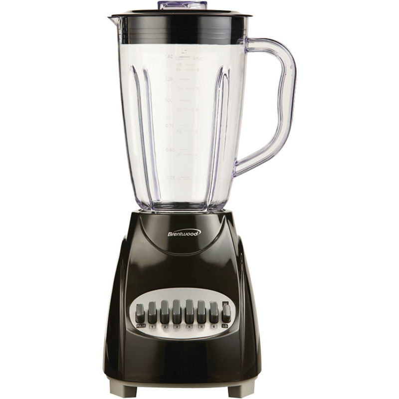 12 Speed Blender Plastic Jar (Black)