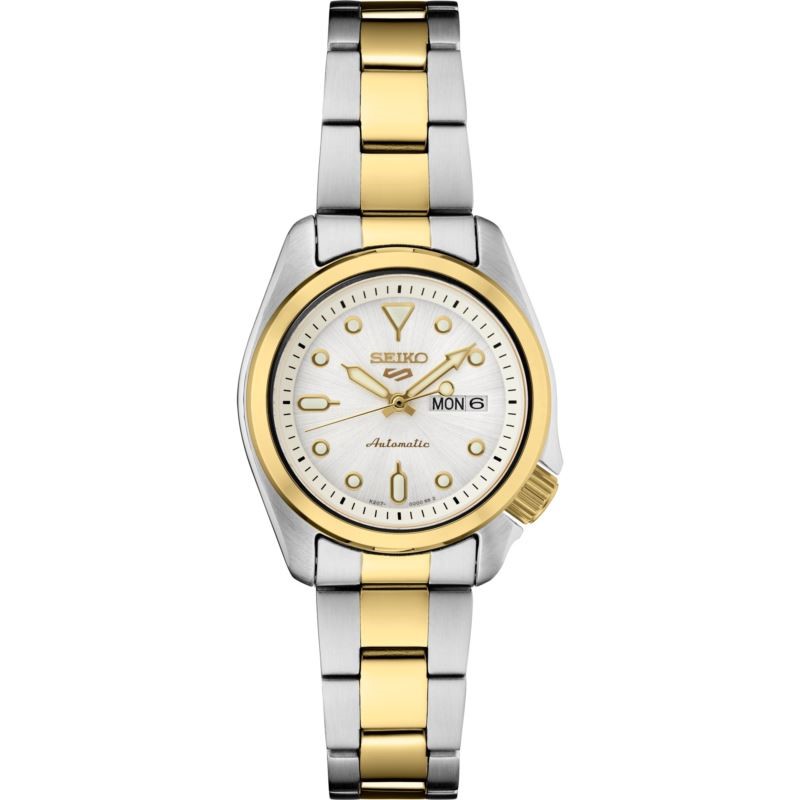 Ladies Sport Two-Toned Watch - (White Dial)