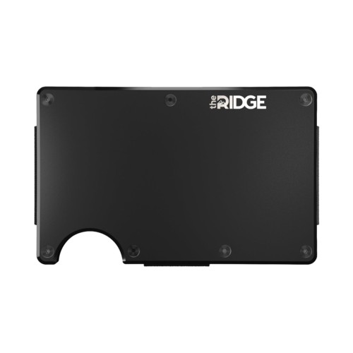 The Ridge Wallet Aluminum Money Clip Black