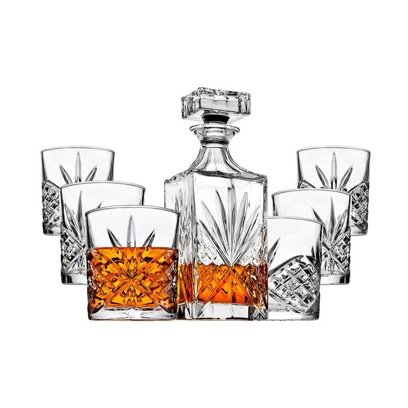 Dublin 7 Piece Whiskey Decanter Set