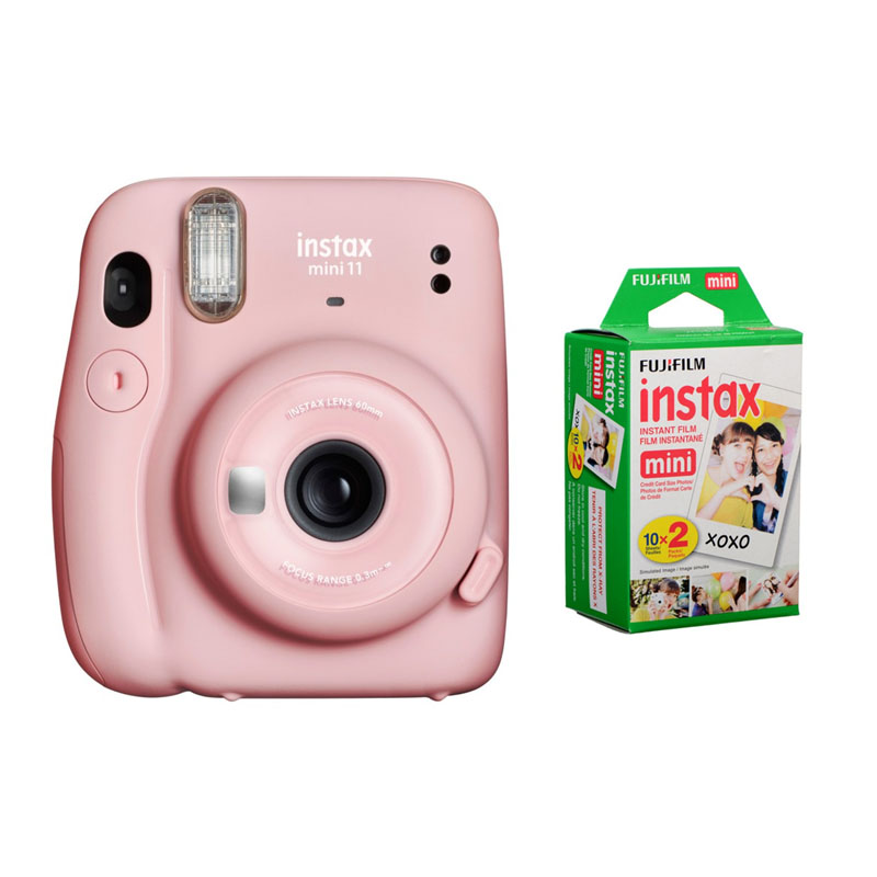 Instax Mini 11 Instant Camera - (Blush Pink) with 20 Pack Film