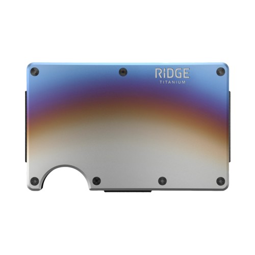 Ridge Burnt Titanium Money Clip