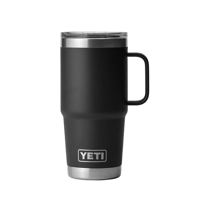 YETI Rambler 20 oz. Travel Mug with Stronghold Lid - Black