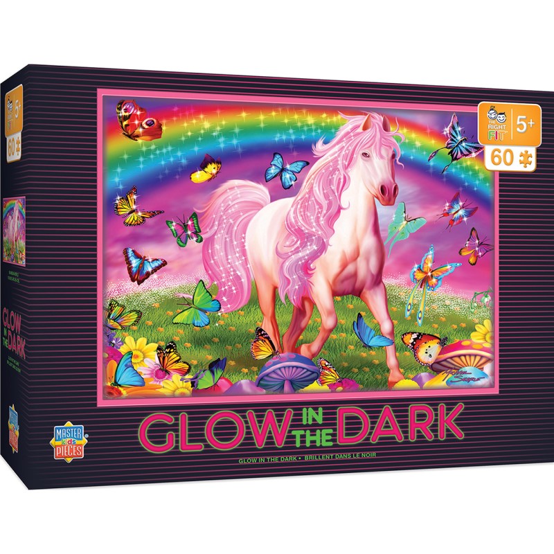 Rainbow World Glow in the Dark Puzzle